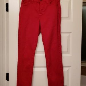 NYDJ red Alina lift tuck technology legging jeans